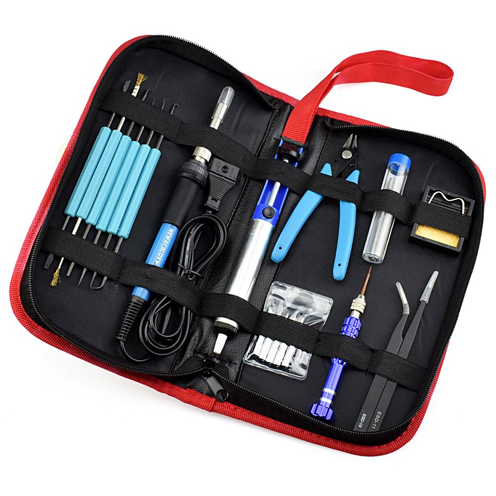 220V-60W-Temperature-Adjustable-Soldering-Iron-Kit-Desoldering-Pump-Wire-Pliers-Welding-Tools-1314896