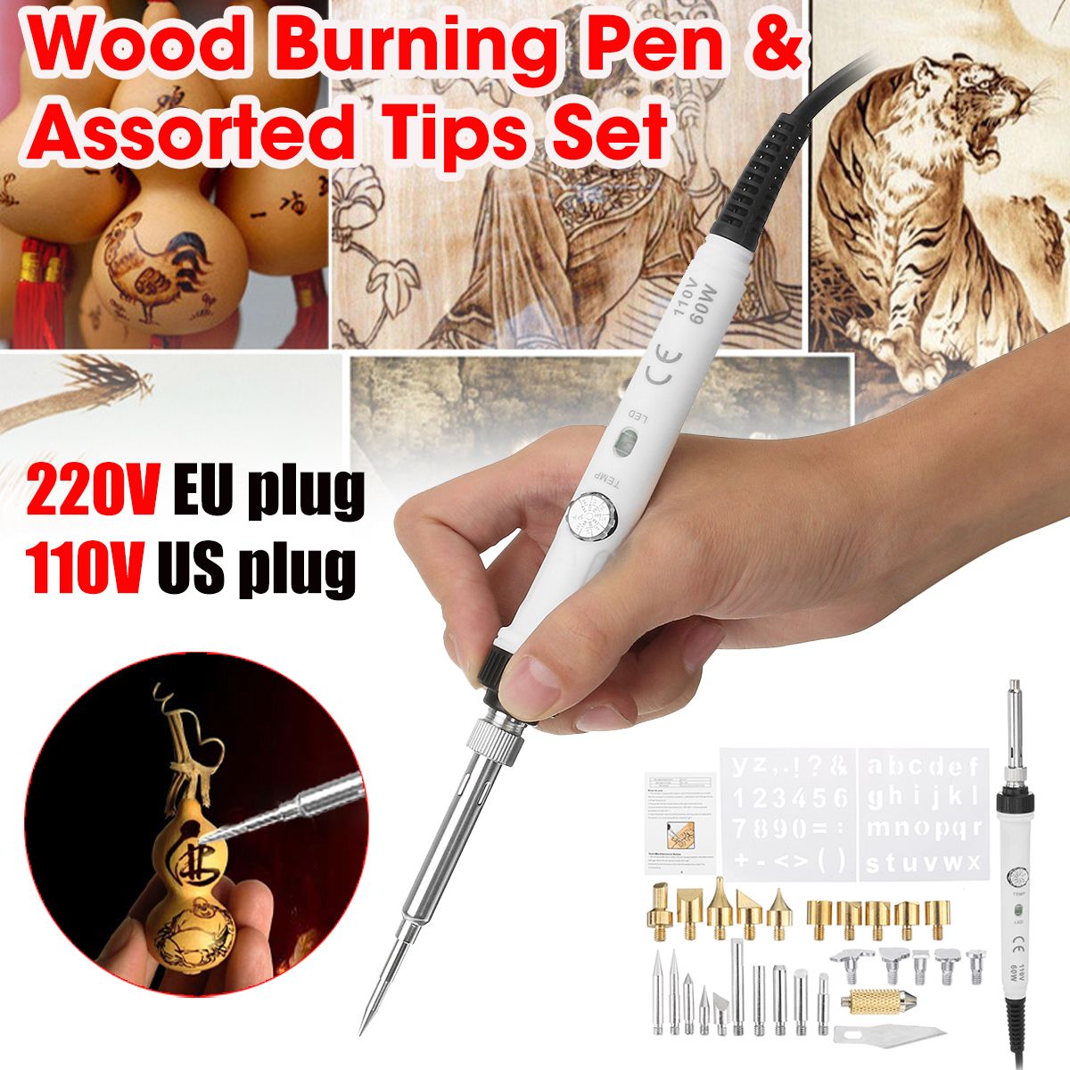 30Pcs-60W-Wood-Burning-Pen-Set-Electric-Soldering-Iron-Kit-Iron-Burner-Craft-Tool-Soldering-Tools-Ki-1606041