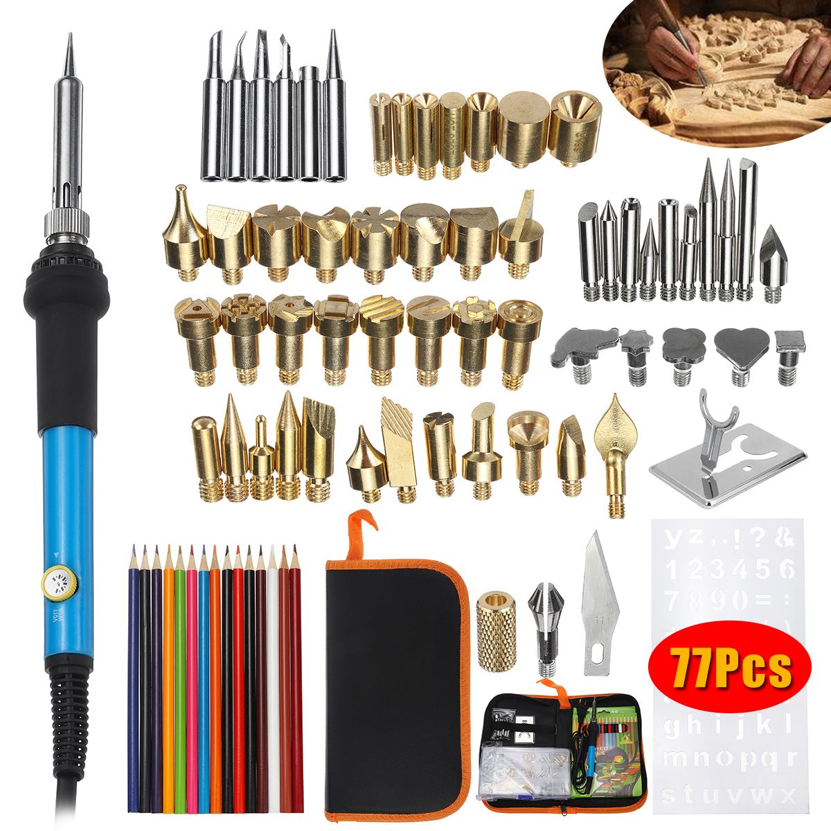 77Pcs-Electric-Soldering-Iron-Tools-Kit-60W-Temperature-Control--Welding-Station-Tip-Case-1618770