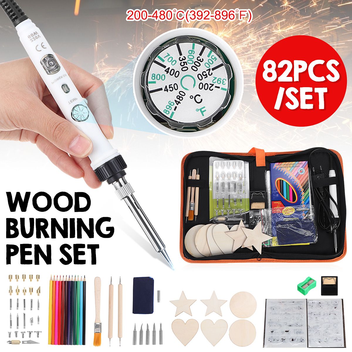 82Pcs-Electric-Soldering-Iron-DIY-Wood-Burning-Pen-Carft-Pyrography-Tools-Kit-1708680