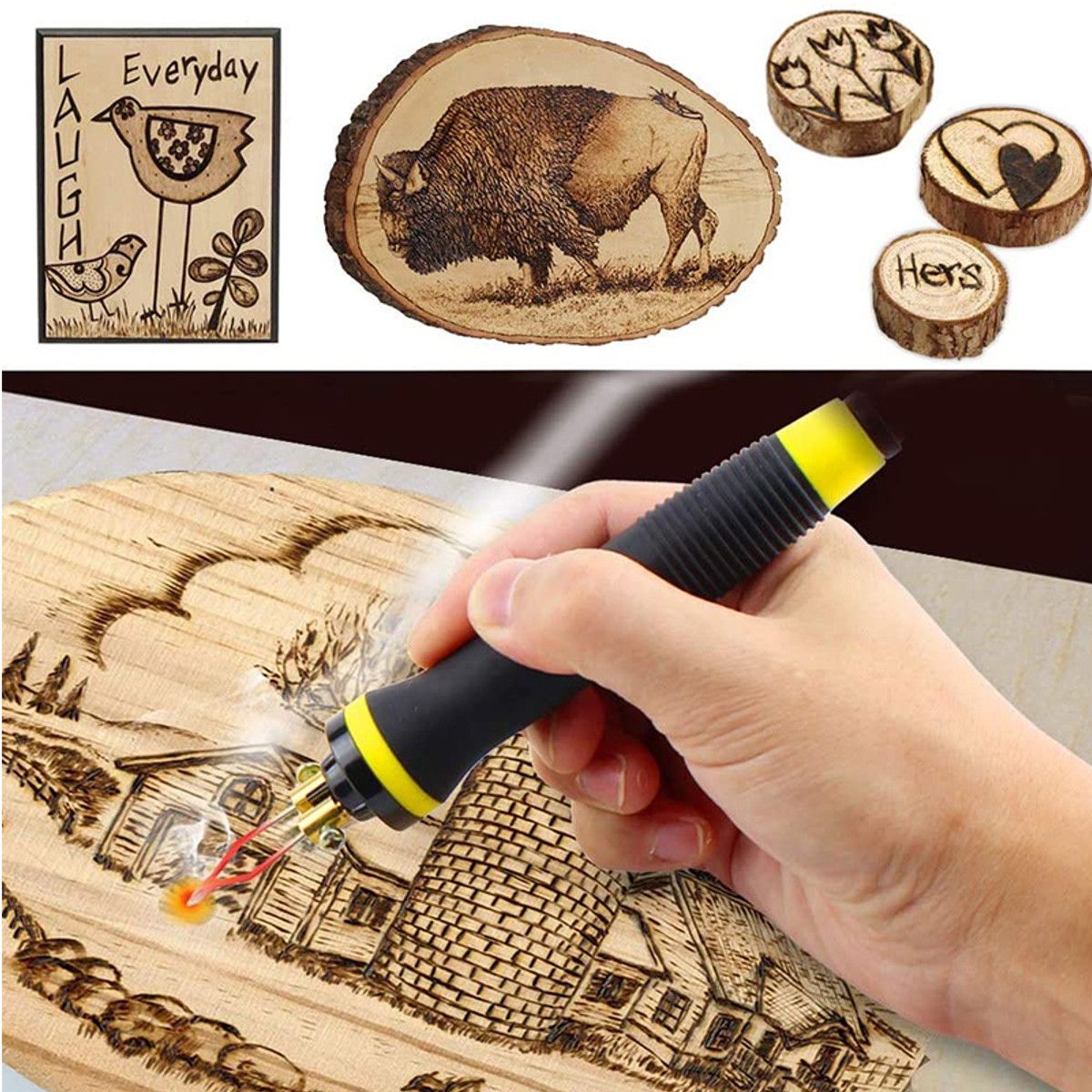 Adjustable-Temperature-Wood-Burning-Machine-Burner-Pyrography-Pen-Crafts-Tool-Set-With-Welding-Wire-1697947
