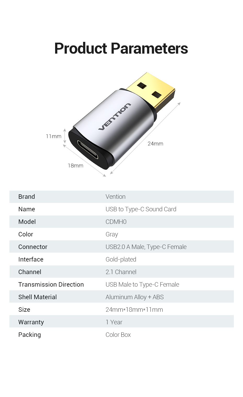 Vention-CDMH0-USB-20-Male-to-Type-C-2-in-1-External-Independent-Sound-Card-For-Laptop-PC-PS4-Surface-1537576