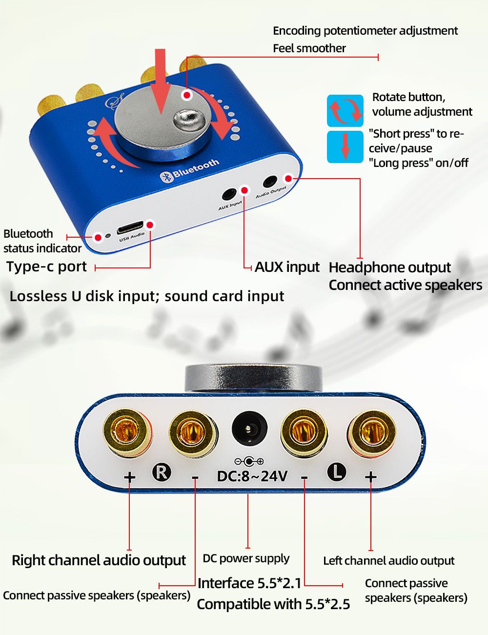 XY-KA15H-12V-24V-Bluetooth-50-Wireless-Audio-Digital-Power-amplifier-Stereo-Board-20Wx2-Bluetooth-Am-1752935