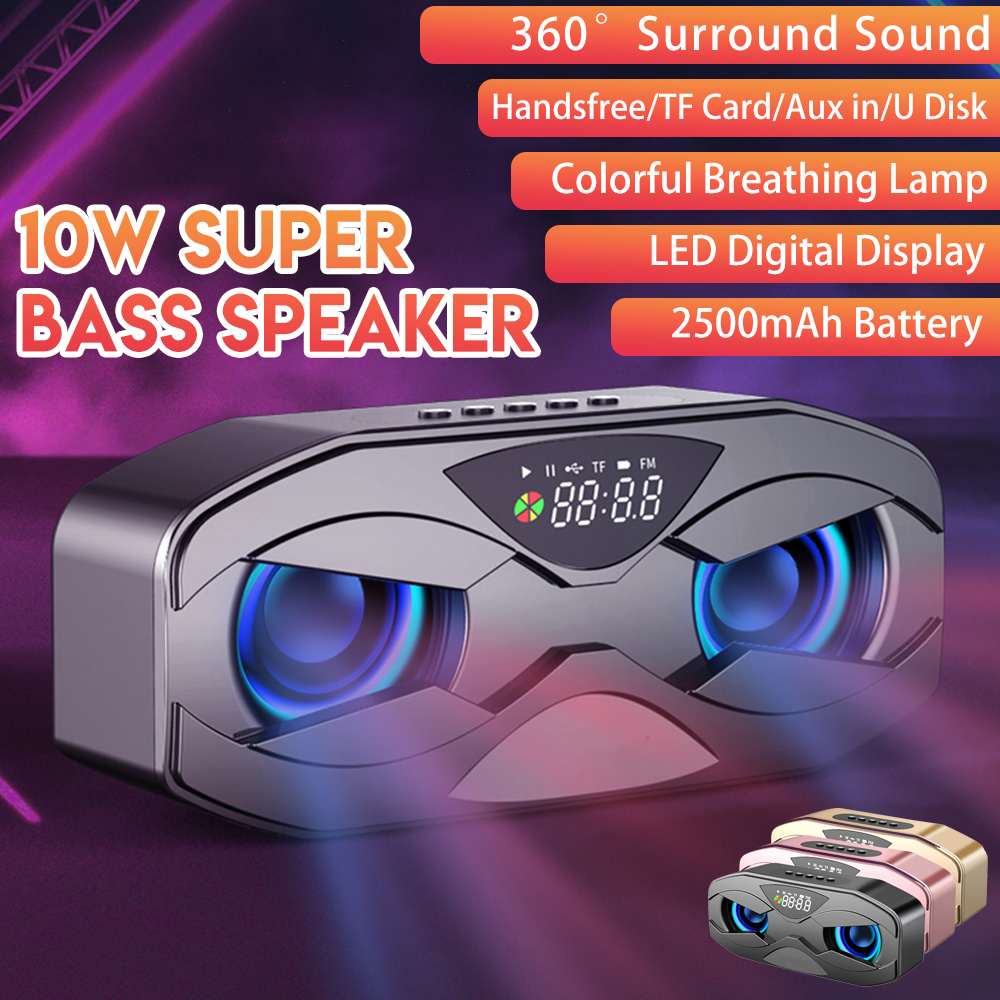 10W-Bakeey-M5-Wireless-bluetooth-Speaker-LED-Clock-FM-Radio-TF-Card-Bass-Stereo-Subwoofer-Soundbar-w-1642264