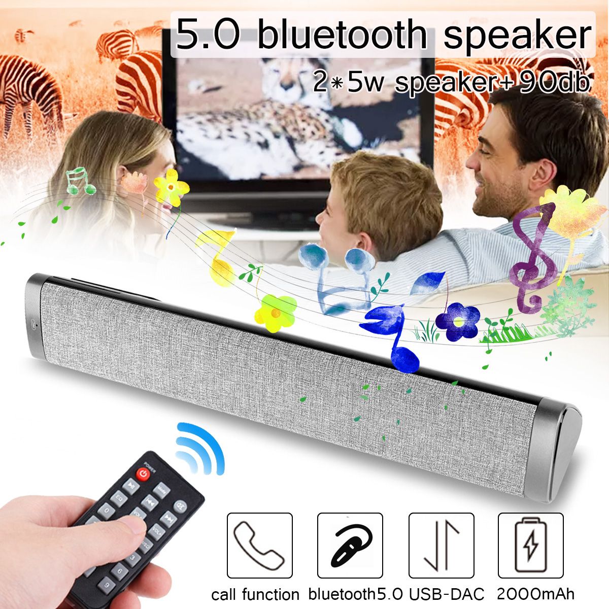 10W-Wireless-bluetooth-50-Speaker-Subwoofer-Handsfree-Soundbar-With-Remote-Control-Support-TF-Card-U-1453343