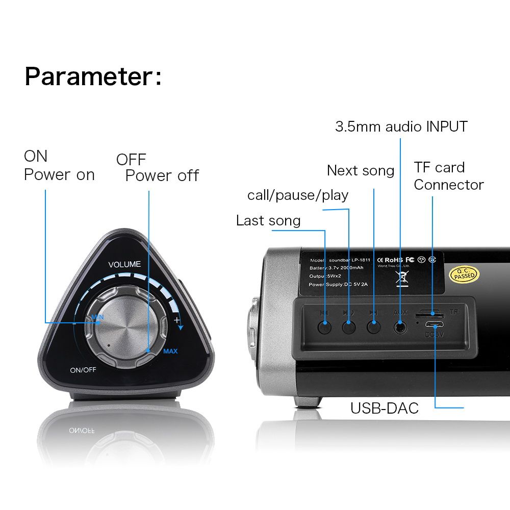 10W-Wireless-bluetooth-50-Speaker-Subwoofer-Handsfree-Soundbar-With-Remote-Control-Support-TF-Card-U-1453343