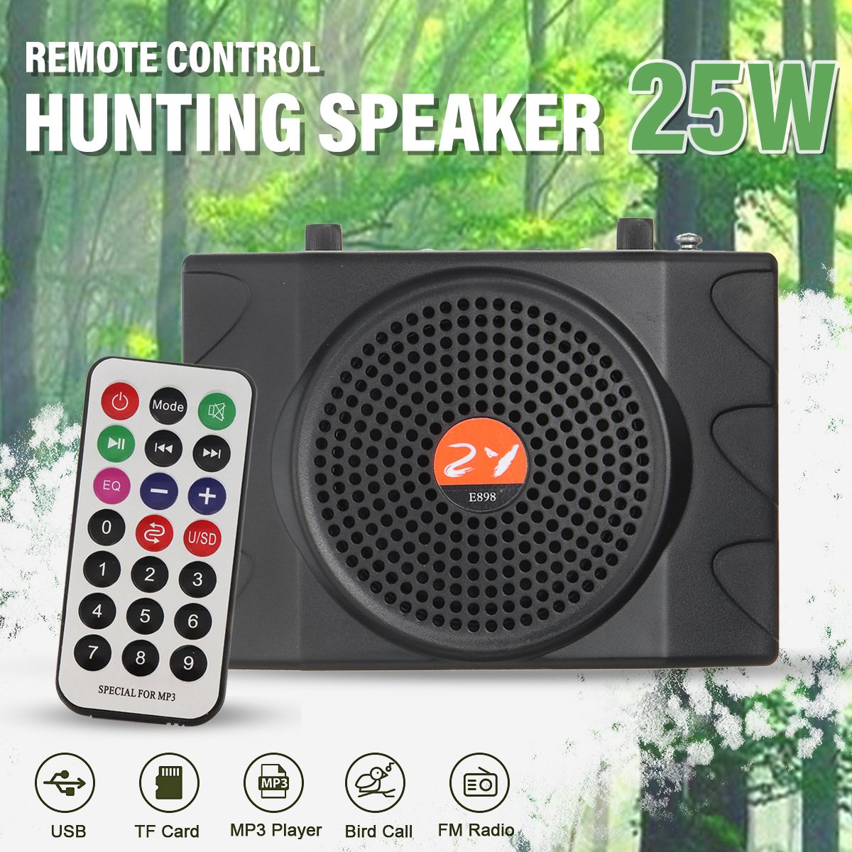 25W-100Hz-15kHz-Rechargeable-Speaker-FM-Radio-MP3-Player-with-Microphone-Remote-Control-Teaching-Tou-1718279
