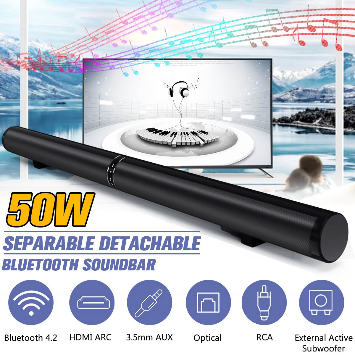 3-in-1-50W-Wireless-bluetooth-Soundbar-TV-Theater-Home-Speaker-Subwoofer-Sound-bar-1638237