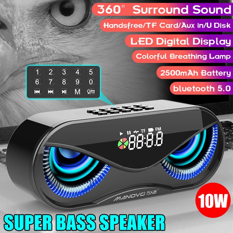 Bakeey-10W-Creative-Wireless-bluetooth-50-Speaker-Dual-Units-LED-Display-Alarm-Clock-FM-Radio-TF-Car-1598387