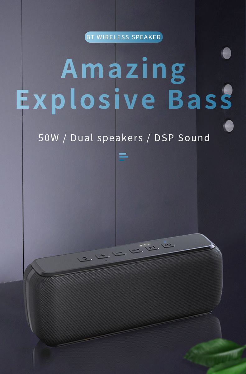 Bakeey-50W-bluetooth-50-Speaker-Wireless-Subwoofer-Dual-Units-DSP-Sound-Bass-TF-Card-TWS-Portable-Ou-1744200