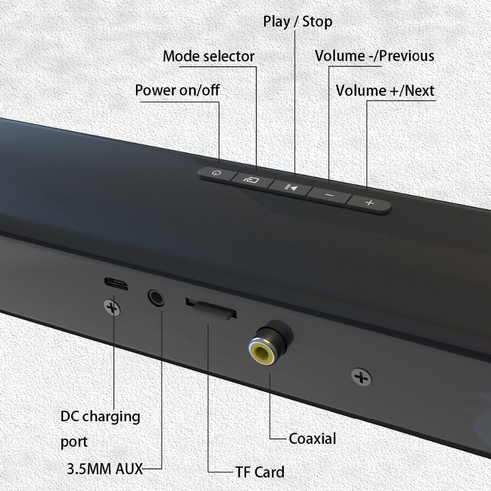 Bakeey-BS-28D-20W-bluetooth-Speaker-TV-Soundbar-Home-Theater-HiFi-3D-Surround-Heavy-Bass-FM-Raido-TF-1699192