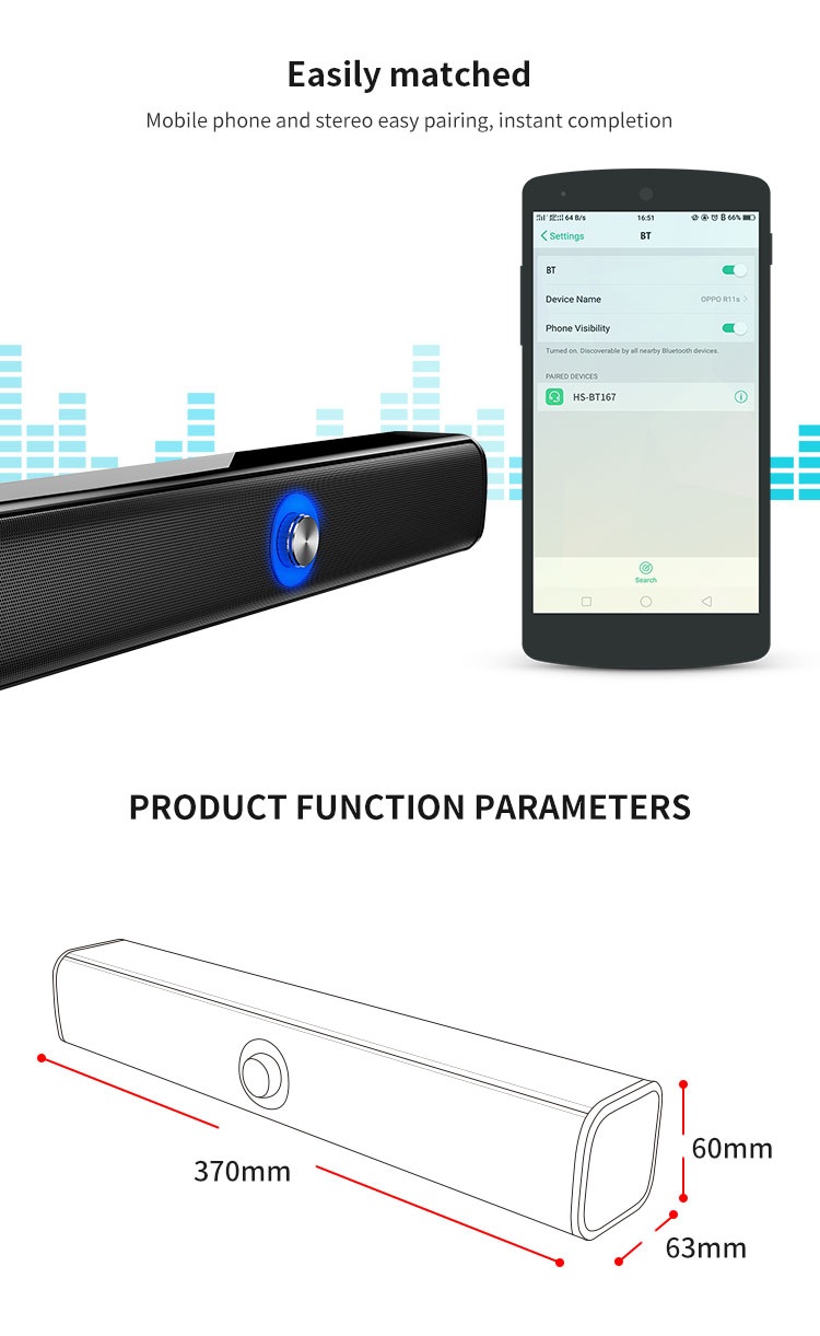 Bakeey-BT167-bluetooth-Speaker-bluetooth-Soundbar-20W-Home-Theater-TF-Card-USB-AUX-2000mAh-Wireless--1695779