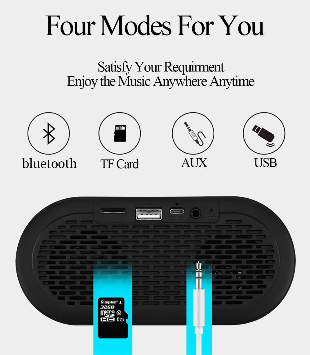 Bakeey-P1-Portable-Wireless-bluetooth-Speaker-LED-Display-Mirror-Alarm-Clock-Subwoofer-with-Mic-1629556
