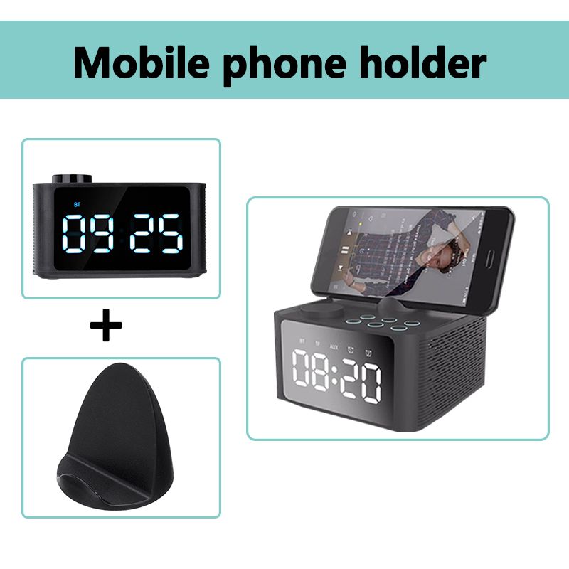 Bakeey-Wireless-bluetooth-50-Speaker-LED-Display-Alarm-Clock-FM-Radio-TF-Card-Handsfree-Speaker-1425915