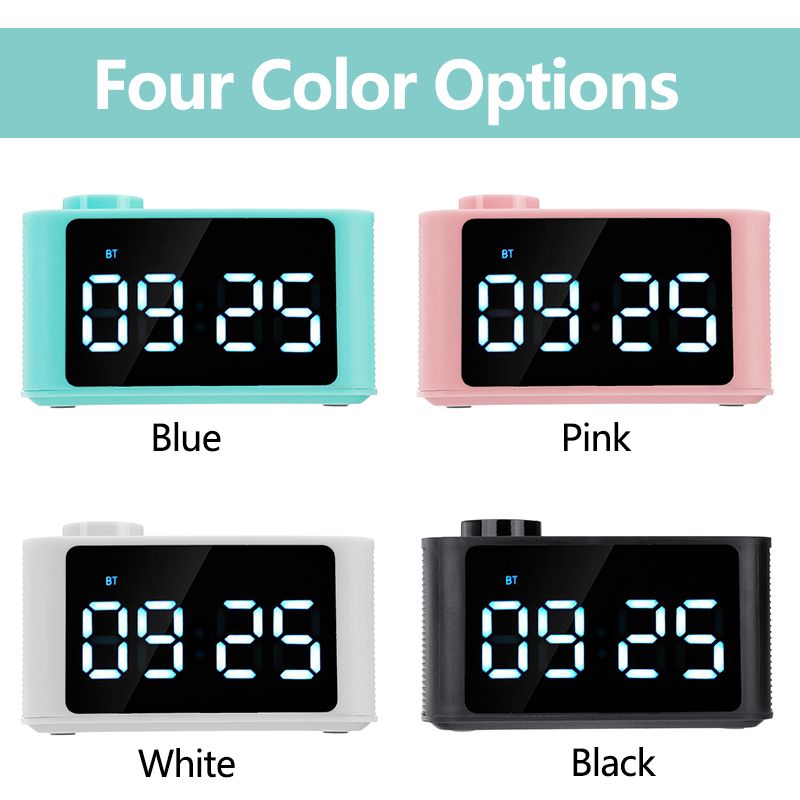 Bakeey-Wireless-bluetooth-50-Speaker-LED-Display-Alarm-Clock-FM-Radio-TF-Card-Handsfree-Speaker-1425915