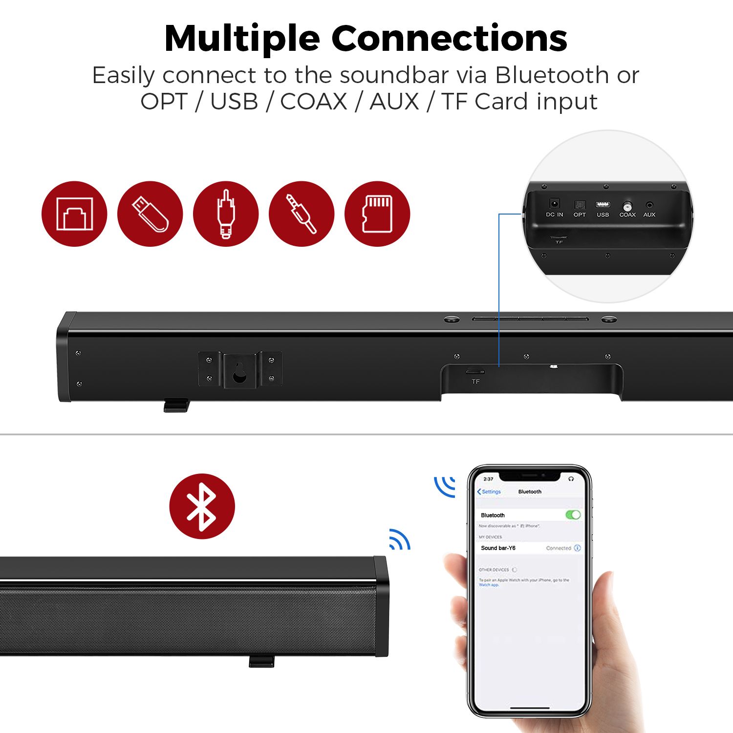 Bakeey-Y6-40W-bluetooth-Speaker-TV-Soundbar-4-Drivers-HiFi-3D-Surround-Stereo-OPT-COAX-TF-USA-AUX-Ho-1716610