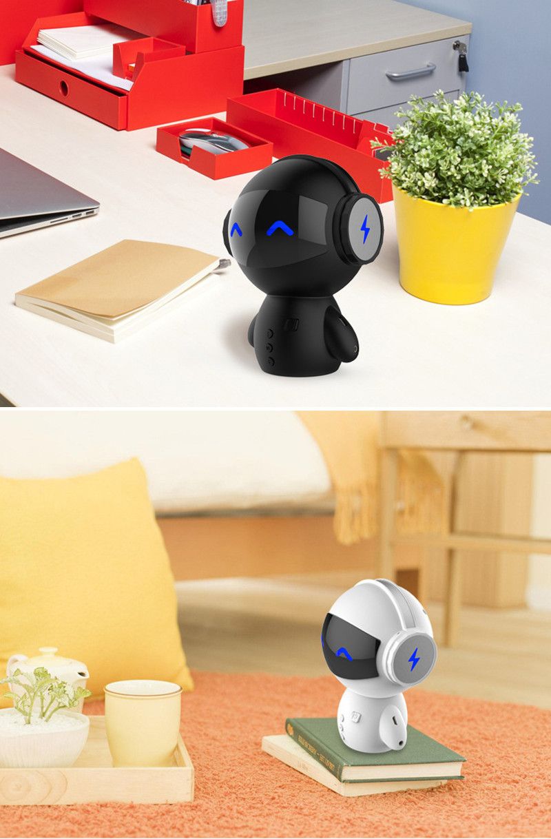 Bakeeytrade-Robot-Portable-Stereo-Noise-Cancelling-Power-Bank-TF-Card-Wireless-bluetooth-Speaker-wit-1247414