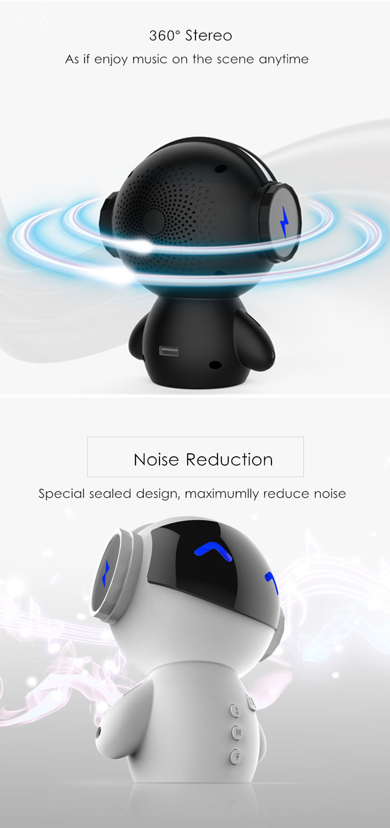 Bakeeytrade-Robot-Portable-Stereo-Noise-Cancelling-Power-Bank-TF-Card-Wireless-bluetooth-Speaker-wit-1247414