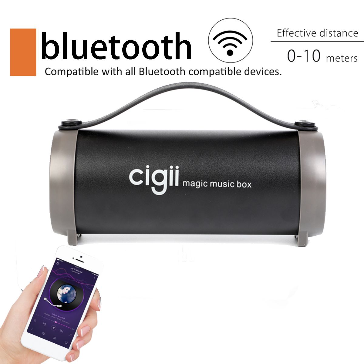 CIGII-S33D-1500mAh-35mm-Wireless-Portable-bluetooth-Speaker-Subwoofer-Noise-Cancelling-Support-FM-Ra-1567073