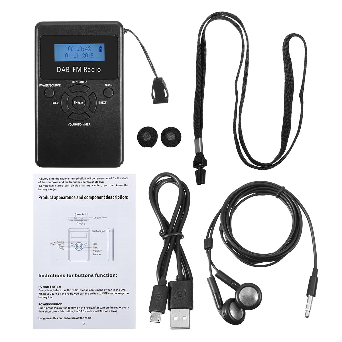 FMDAB-Radio-Portable-Digital-Audio-Broadcasting-Rechargeable-Receiver-Headphone-1232955