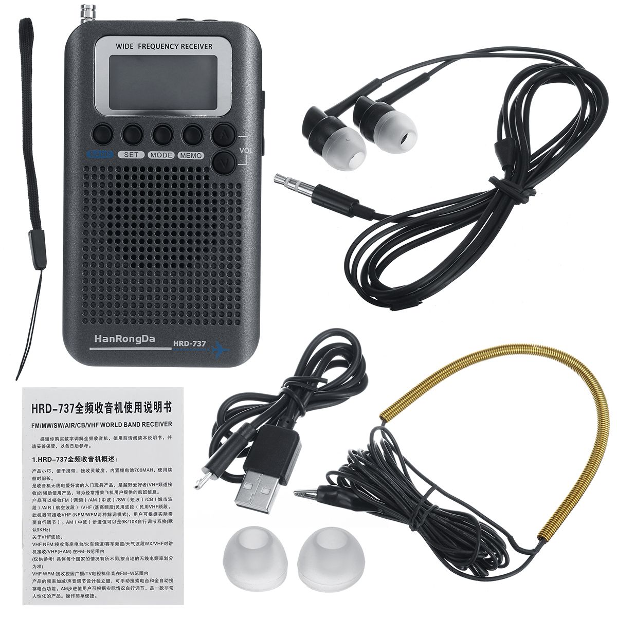 Full-Bands-Portable-Digital-AIR-FM-AM-CB-SW-VHF-Radio-LCD-Stereo-Mini-Receiver-Speaker-1443972