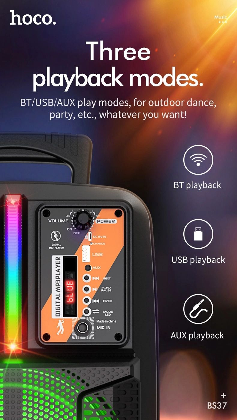HOCO-BS37-bluetooth-Speaker-8-inch-Wireless-Soundbar-Colorful-Lights-Dance-Party-Outdoor-Soundbar-FM-1717275