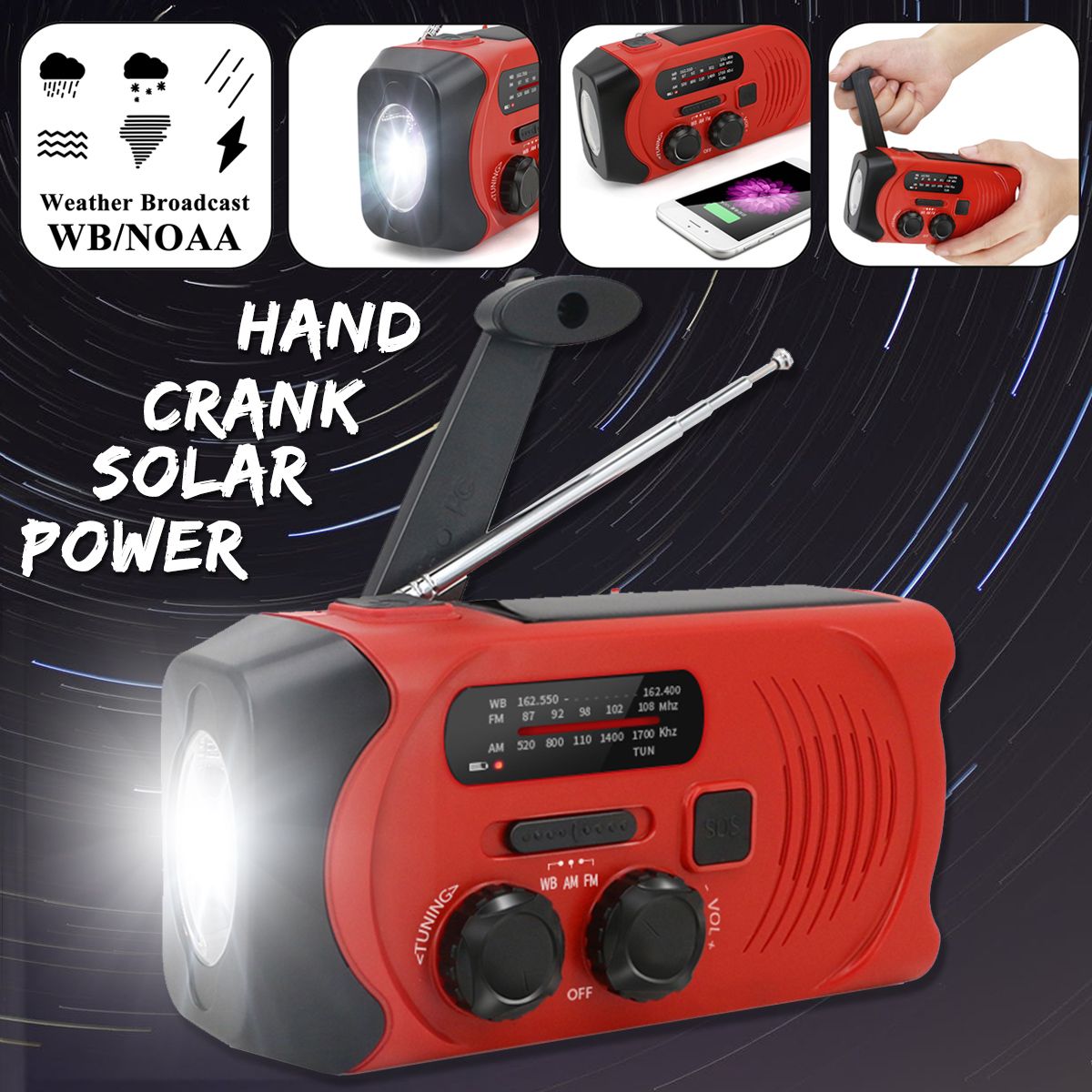 Hand-Crank-Solar-Power-Dynamo-AMFMWB-NOAA-Global-Weather-Radio-Flashlight-Power-Bank-1495503