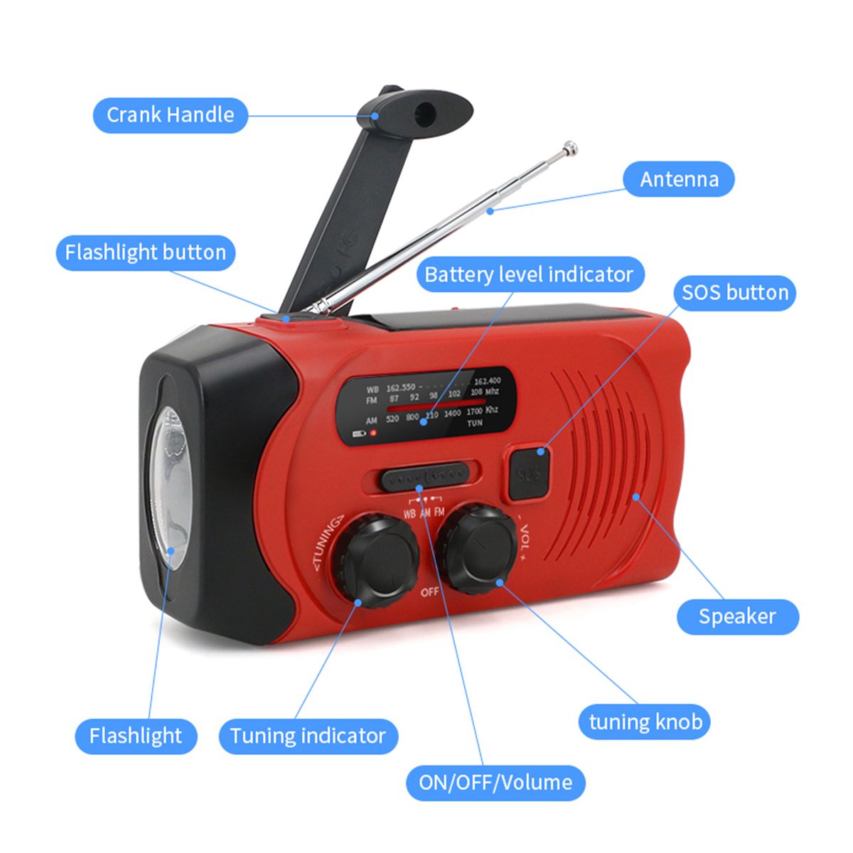 Hand-Crank-Solar-Power-Dynamo-AMFMWB-NOAA-Global-Weather-Radio-Flashlight-Power-Bank-1495503