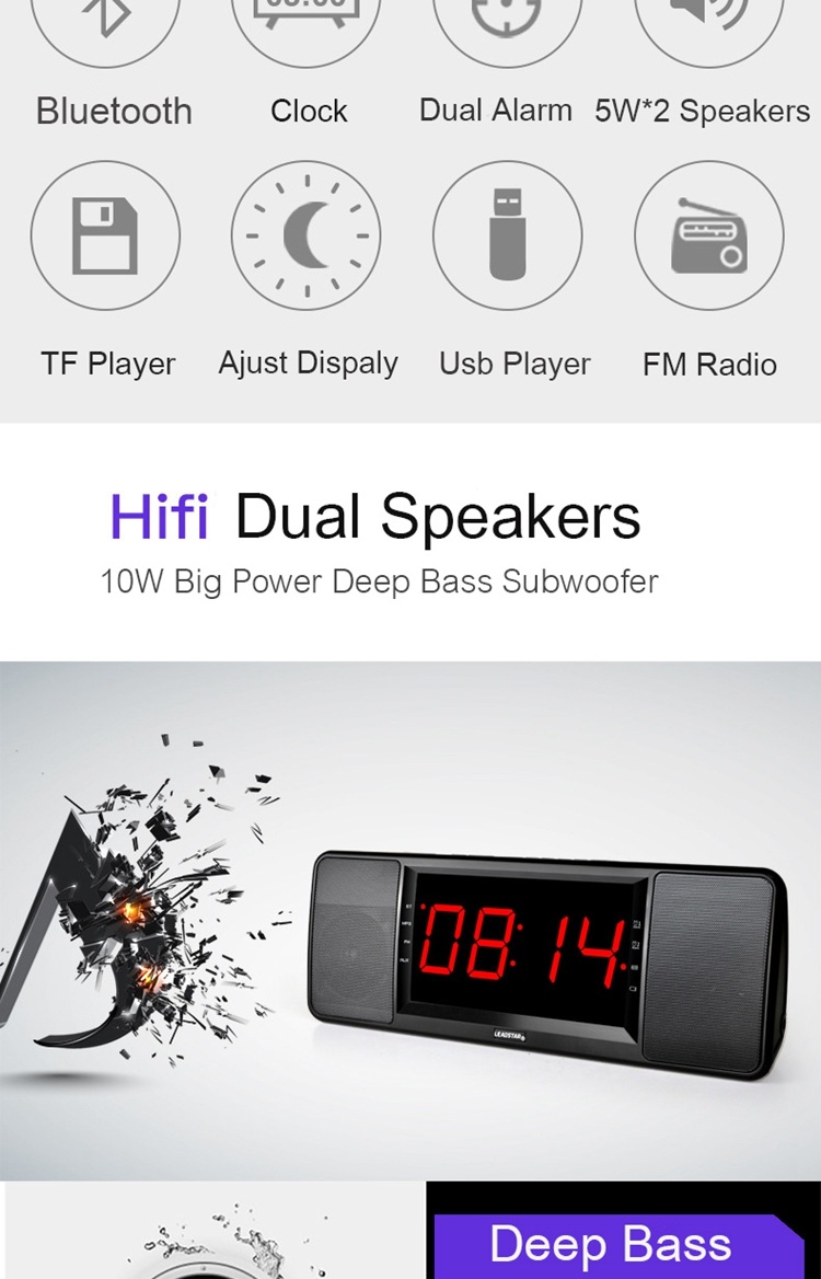 LEADSTAR-HiFi-Dual-Unit-Wireless-bluetooth-Speaker-LED-Display-Alarm-Clock-1800mAh-TF-Card-Subwoofer-1236985