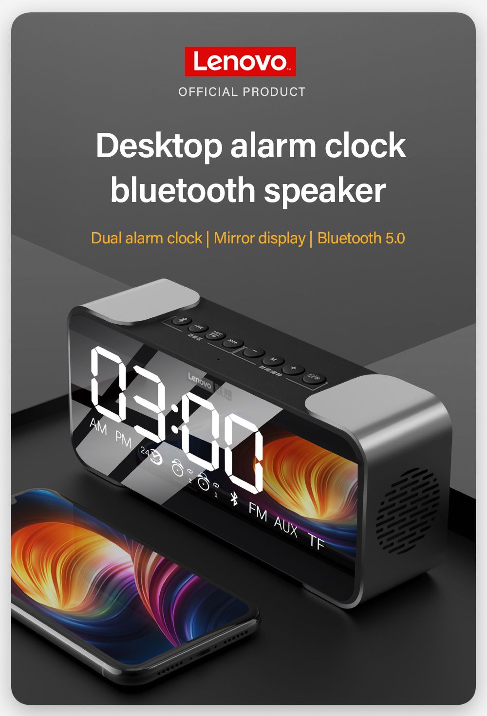 Lenovo-L022-Wireless-bluetooth-Speaker-LED-Mirror-Dual-Alarm-Clock-FM-Radio-Dual-Units-Bass-TF-Card--1763800