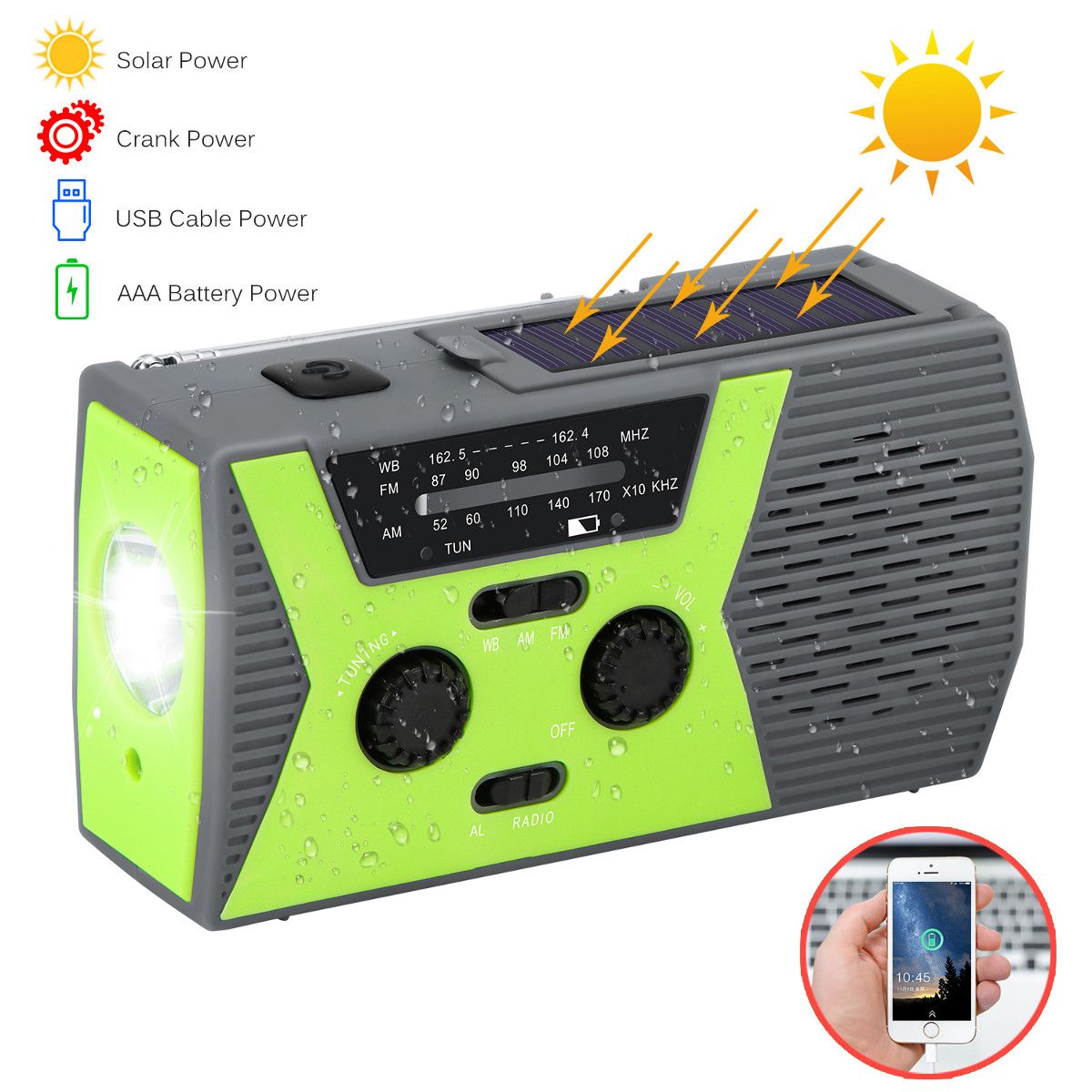 NOAA-Weather-FM-Radio-Emergency-Solar-Hand-Crank-Self-Powered-Flashlight-Power-Bank-Reading-Lamp-Rad-1456518