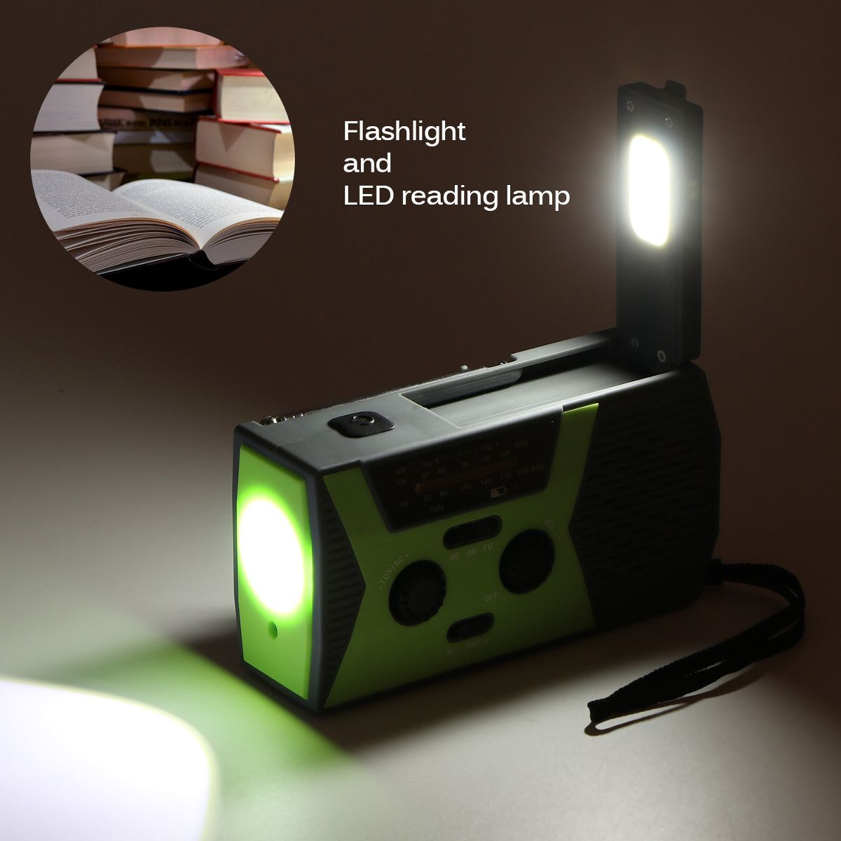 NOAA-Weather-FM-Radio-Emergency-Solar-Hand-Crank-Self-Powered-Flashlight-Power-Bank-Reading-Lamp-Rad-1456518