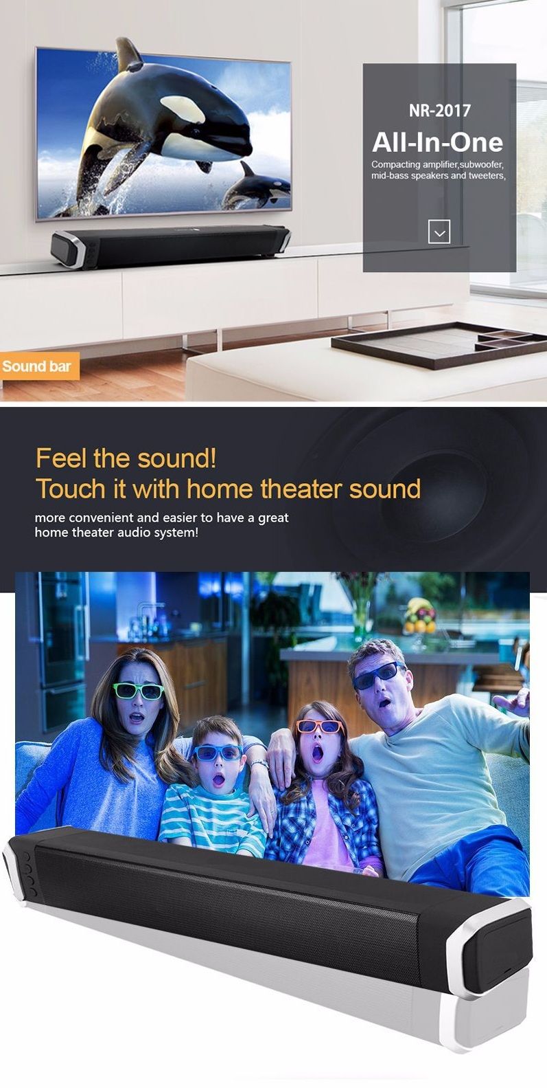 Newrixing-Wireless-bluetooth-Speaker-Dual-Units-3D-Stereo-Bass-TF-Card-U-Disk-AUX-Home-Theater-Sound-1526987