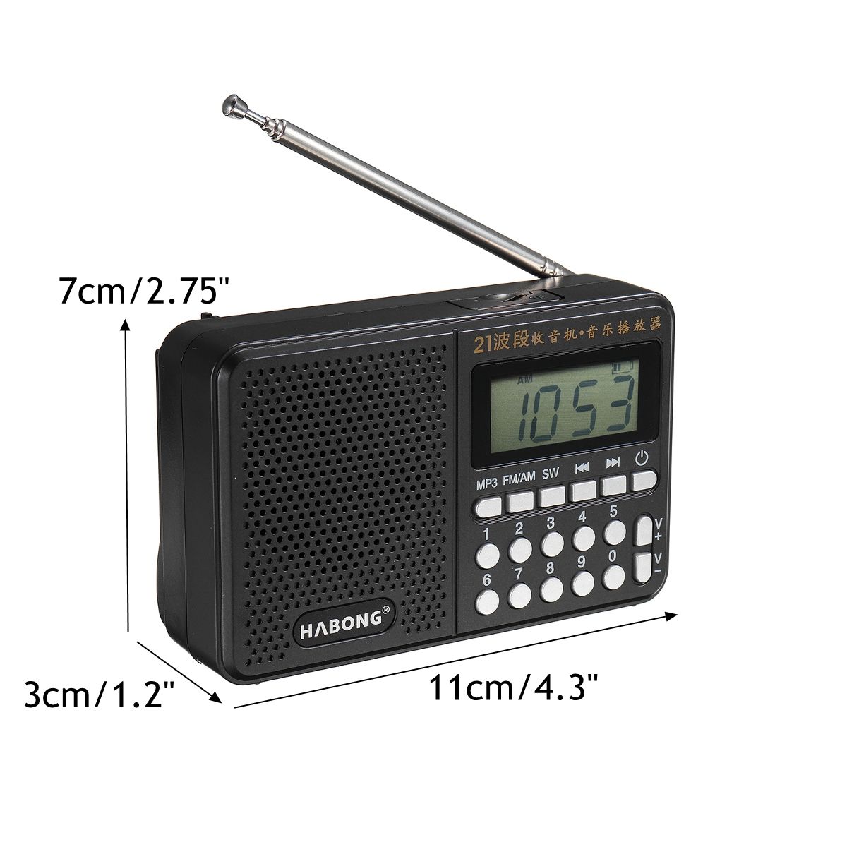 Portable-Digital-FM-AM-SW-Radio-21-Band-Charge-Receiver-Speaker-MP3-Player-1440437