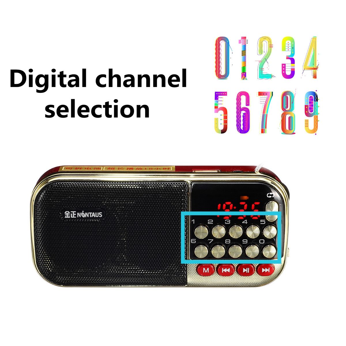 Portable-FM-875-108MHZ-85dB-Radio-MP3-Player-Stereo-Speaker-1517983