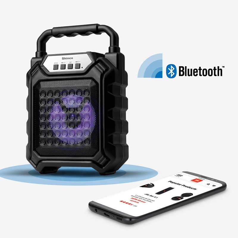 Shinco-Portable-Wireless-bluetooth-Subwoofer-Speaker-LED-Lights-Outdoor-Karaoke-Dancing-Handfree-Mus-1763180