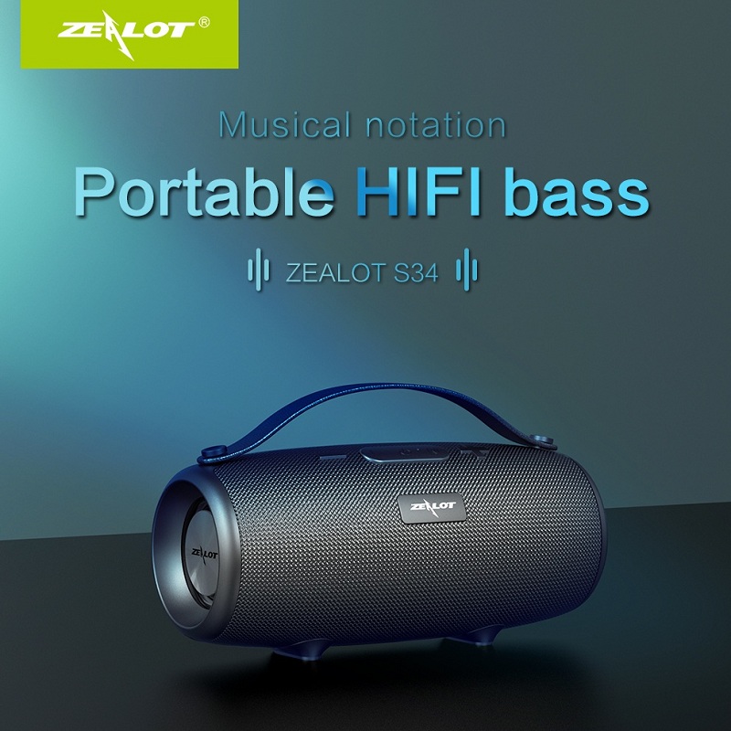 ZEALOT-S34-TWS-Portable-bluetooth-Speaker-Strong-Sound-Waterproof-IPX5-High-Power-Wireless-Stereo-Su-1740404