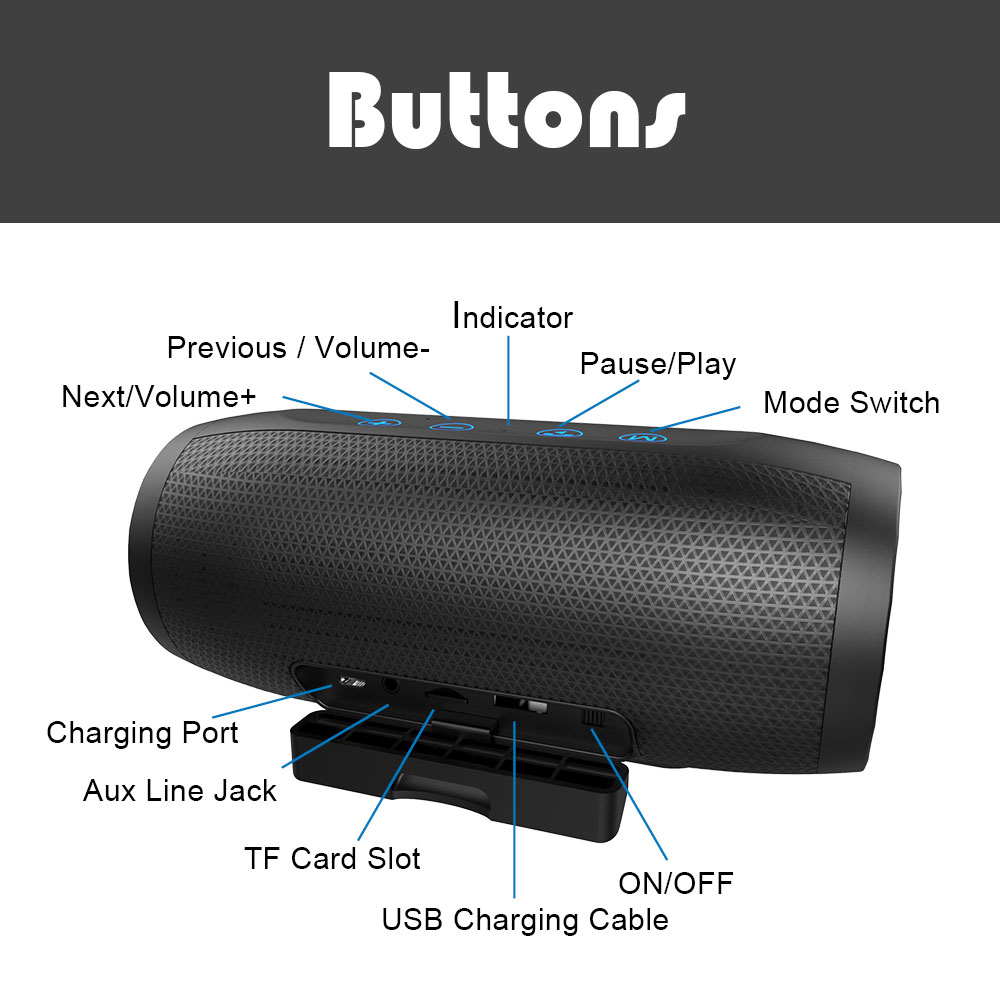 Zealot-B16-Portable-Wireless-bluetooth-Speaker-IPX5-Waterproof-TF-Card-4000mAh-Bass-Subwoofer-1337007