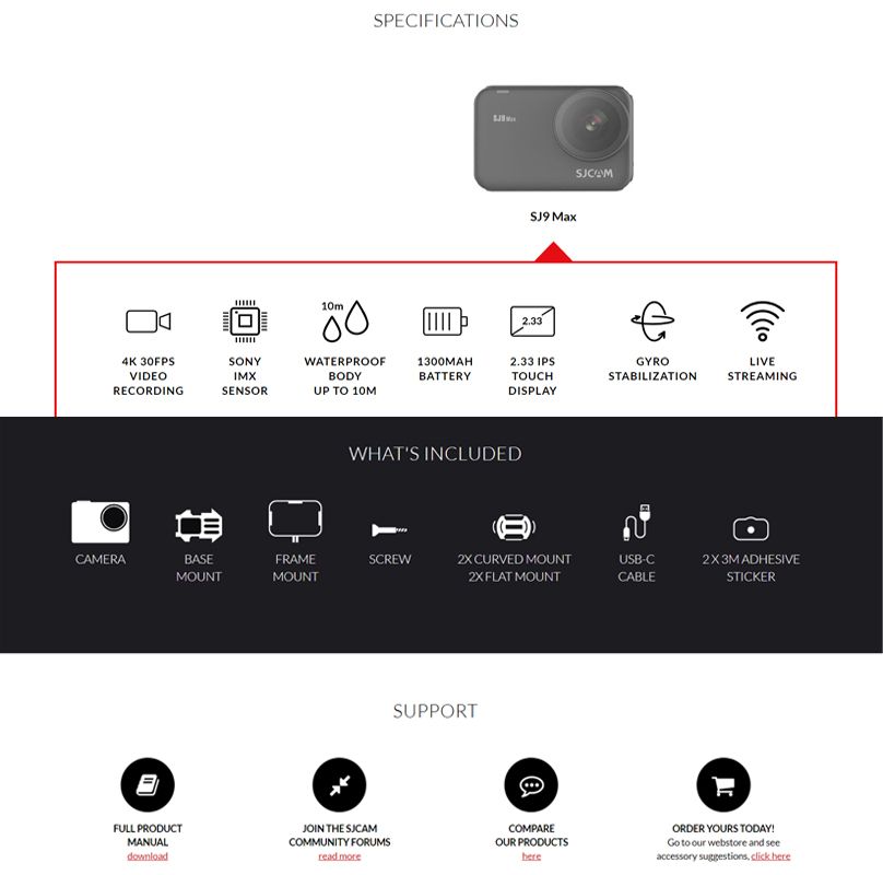 SJCAM-SJ9-MAX-4K-FPS-Sport-Camera-Live-Streaming-233-IPS-Touch-Display-Waterproof-Up-to-10M-1586394