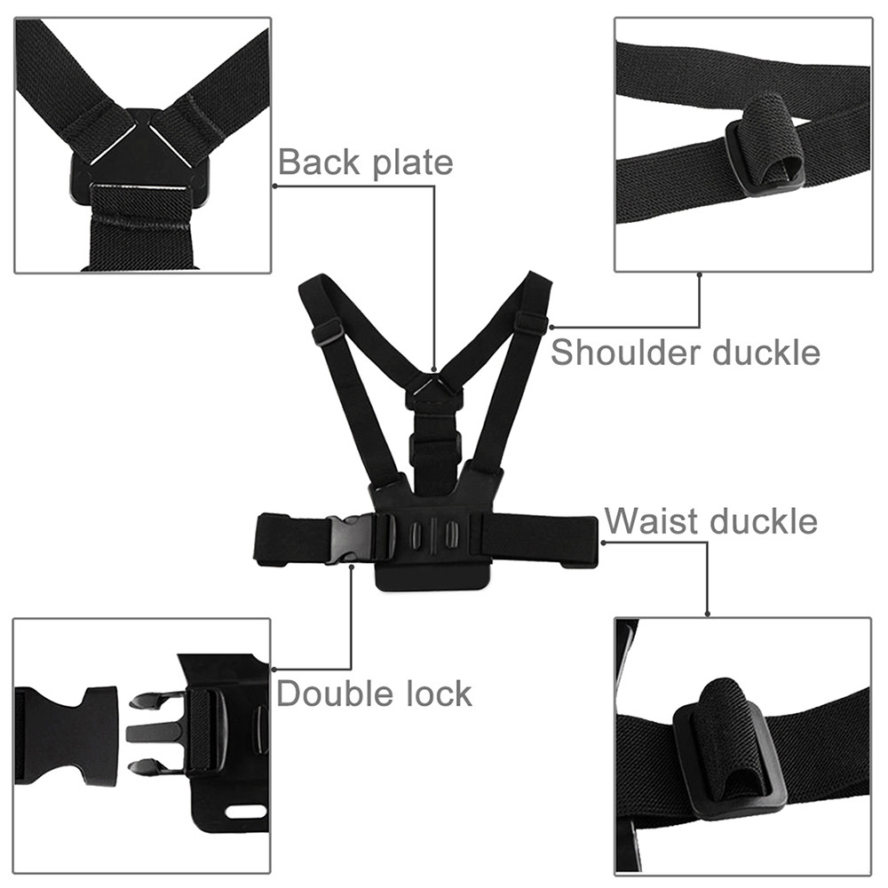 PULUZ-Adjustable-Chest-Belt-Body-Strap-Mount-for-Action-Sport-Camera-1220709