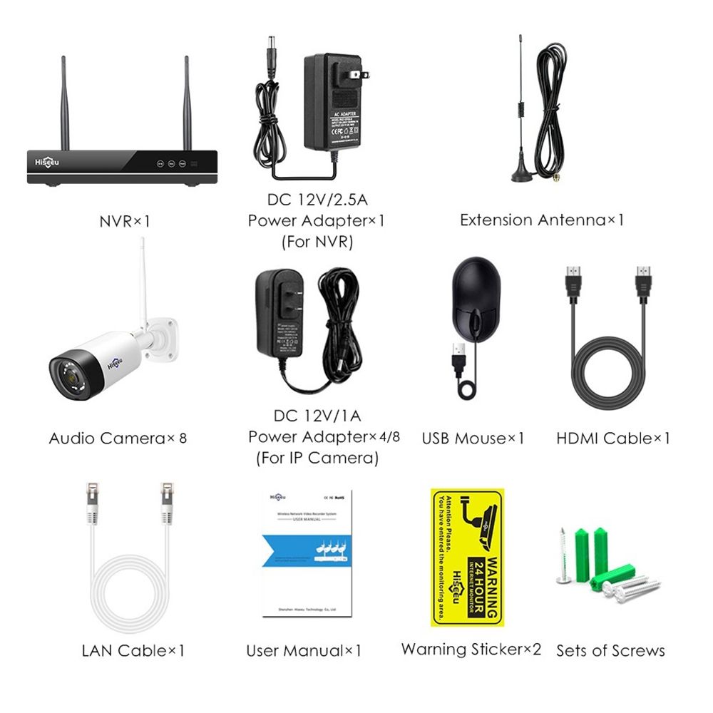 Hiseeu-8CH-1080P-Wireless-NVR-CCTV-Security-System-Kit-H265-2MP-Audio-Recorrd-IP-Camera-Waterproof-V-1580227