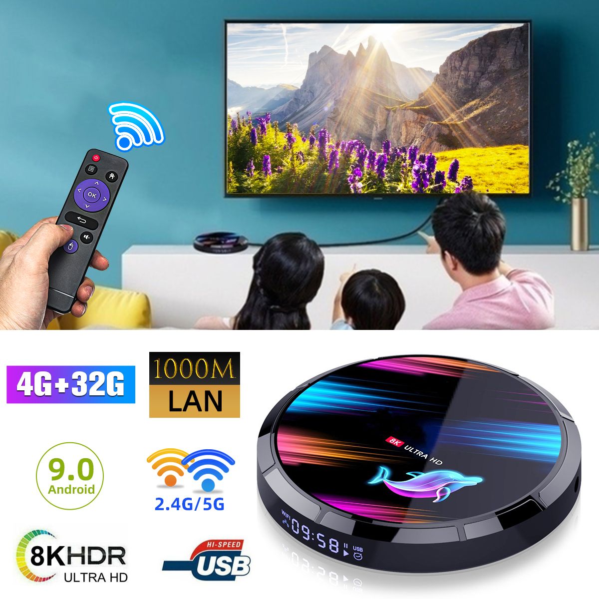 S905X3-DDR3-DRAM-4GB-eMMC-32GB-ROM-Android-90-5G-Wifi-4K-8K-HDR-TV-Box-1706607