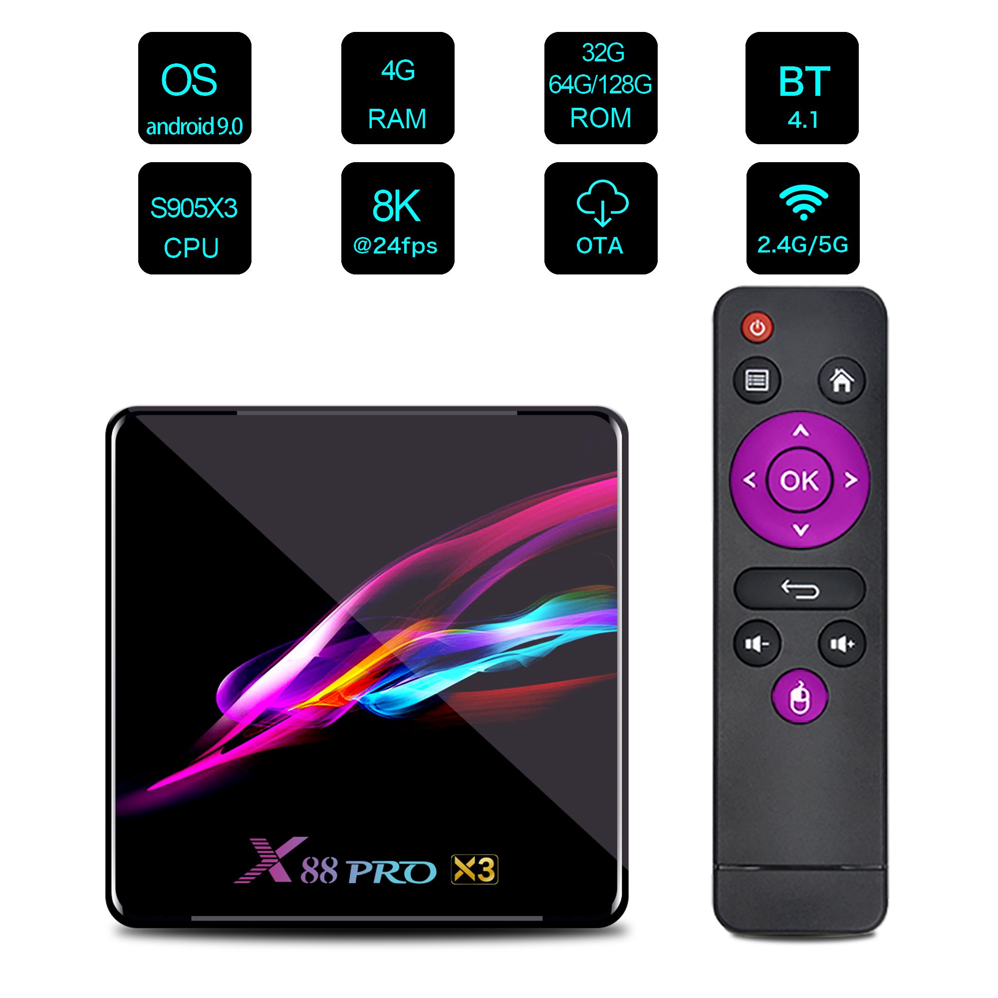 X88-PRO-X3-Amlogic-S905X3-4GB-RAM-128GB-ROM-5G-WIFI-bluetooth-41-8K-Android-90-TV-Box-1621023
