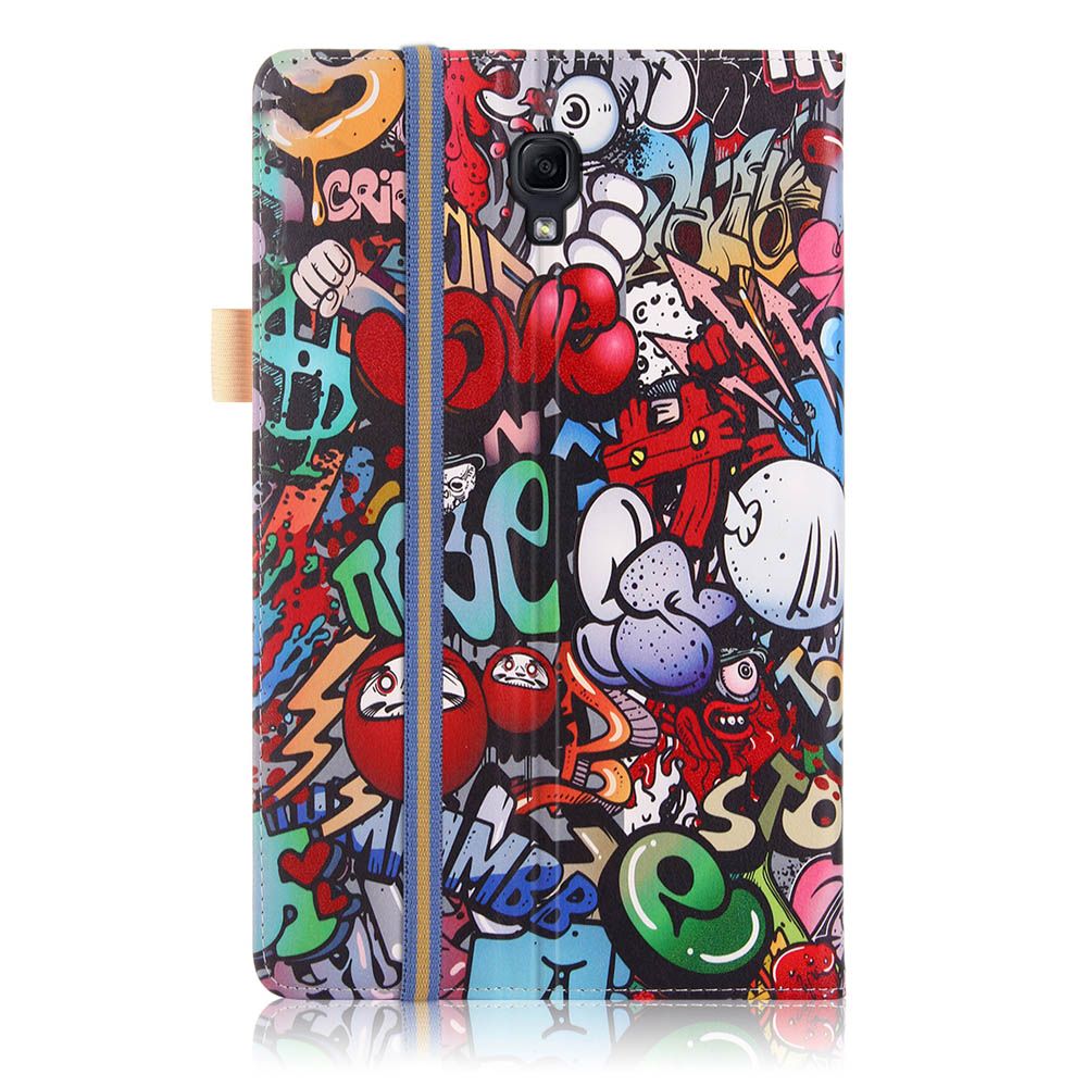 Folio-Stand-Printing-Tablet-Case-Cover-for-Samsung-Galaxy-Tab-A-105-T590-T595-T597-Tablet---Doodle-1461369