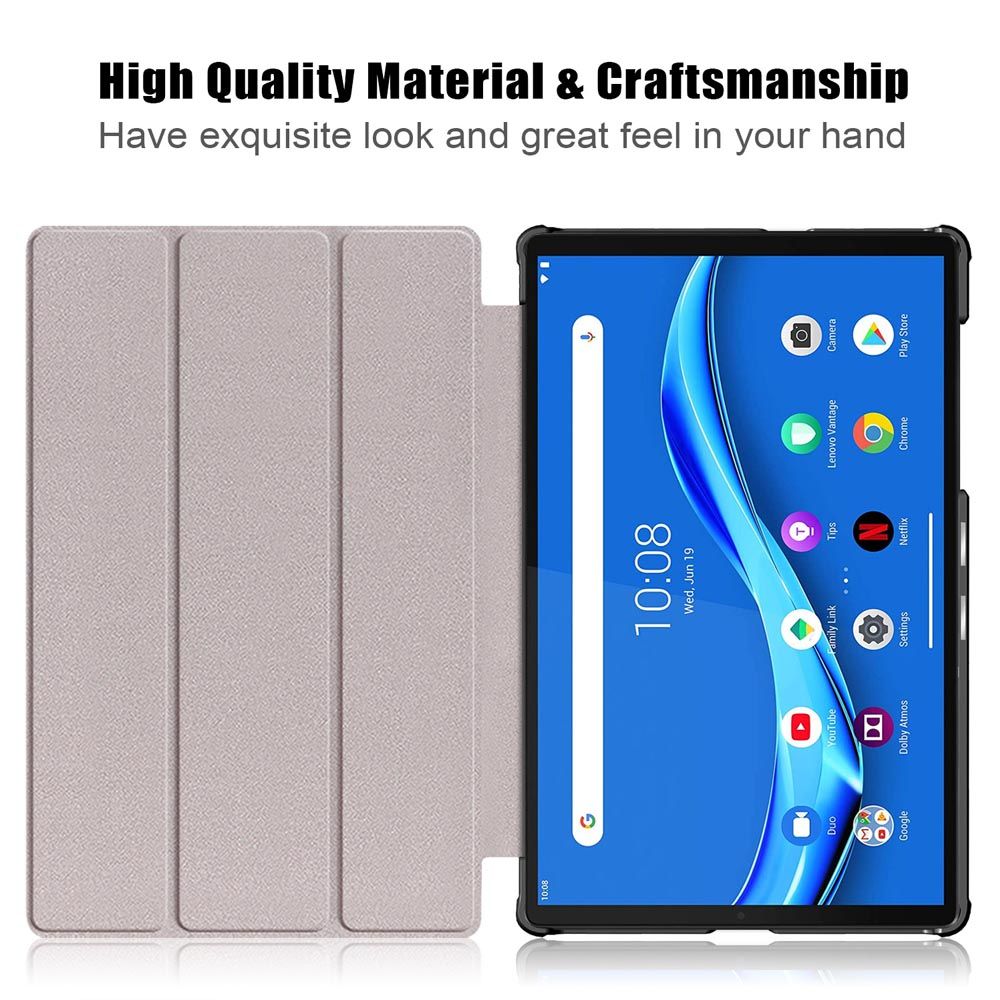 Tri-Fold-Pringting-Tablet-Case-Cover-for-Lenovo-Tab-M10-Plus-Tablet---Apricot-Blossom-Version-1666640