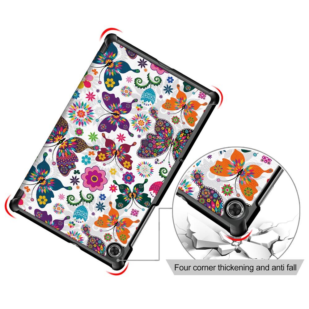 Tri-Fold-Pringting-Tablet-Case-Cover-for-Lenovo-Tab-M10-Plus-Tablet---Butterfly-Version-1666557