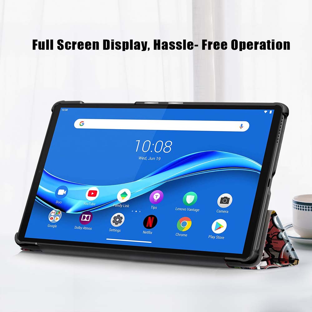 Tri-Fold-Pringting-Tablet-Case-Cover-for-Lenovo-Tab-M10-Plus-Tablet---Doodle-Version-1667014