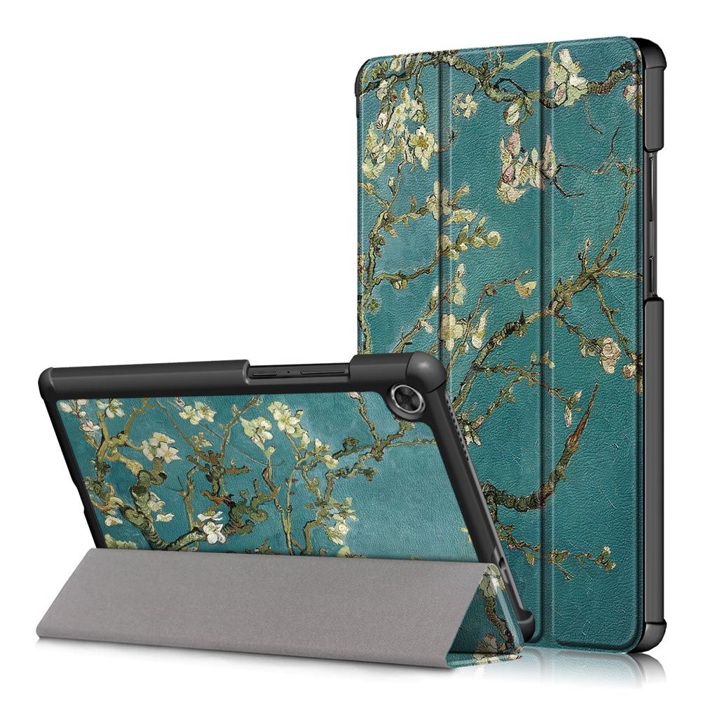 Tri-Fold-Pringting-Tablet-Case-Cover-for-Lenovo-Tab-M8-Tablet---Apricot-Blossom-Version-1665956