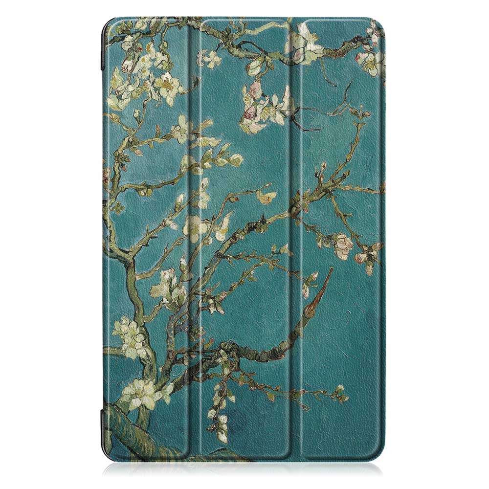 Tri-Fold-Pringting-Tablet-Case-Cover-for-Samsung-Galaxy-Tab-A-101-2019-T510-Tablet---Apricot-Blossom-1463710