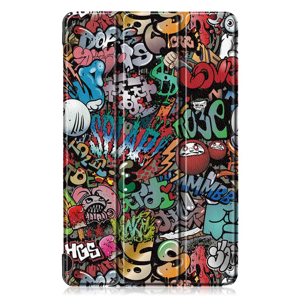 Tri-Fold-Pringting-Tablet-Case-Cover-for-Samsung-Galaxy-Tab-A-101-2019-T510-Tablet---Doodle-1463689